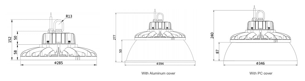 150w high bay lights