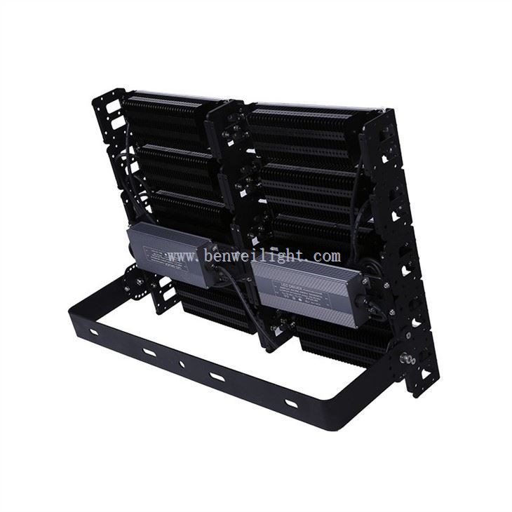 soccer field with lights