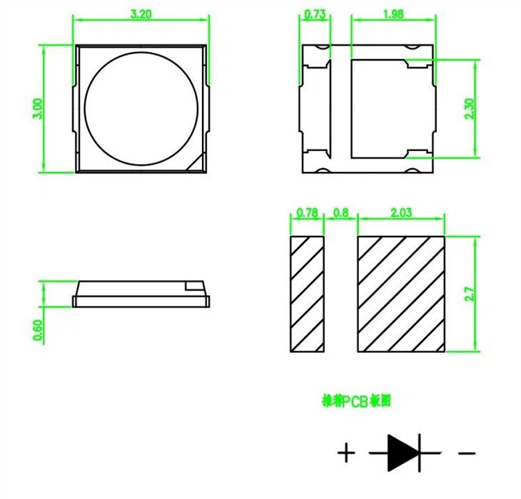 LM80 3030 Led Chips