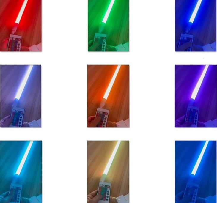 IP65 في الهواء الطلق تغيير لون الأنبوب الرقمي RGB T8 LED أنبوب الضوء