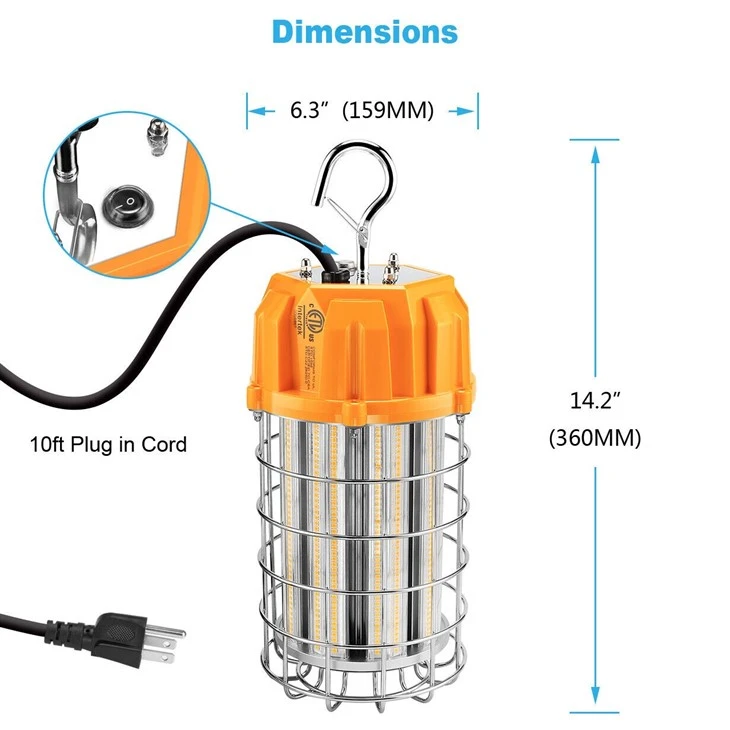 construction safety lights size