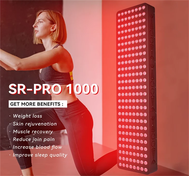 600 LED Red Light Therapy Panel 5 Wavelengths 630nm 660nm 810nm 830nm 850nm Full Body Light Therapy Device factory