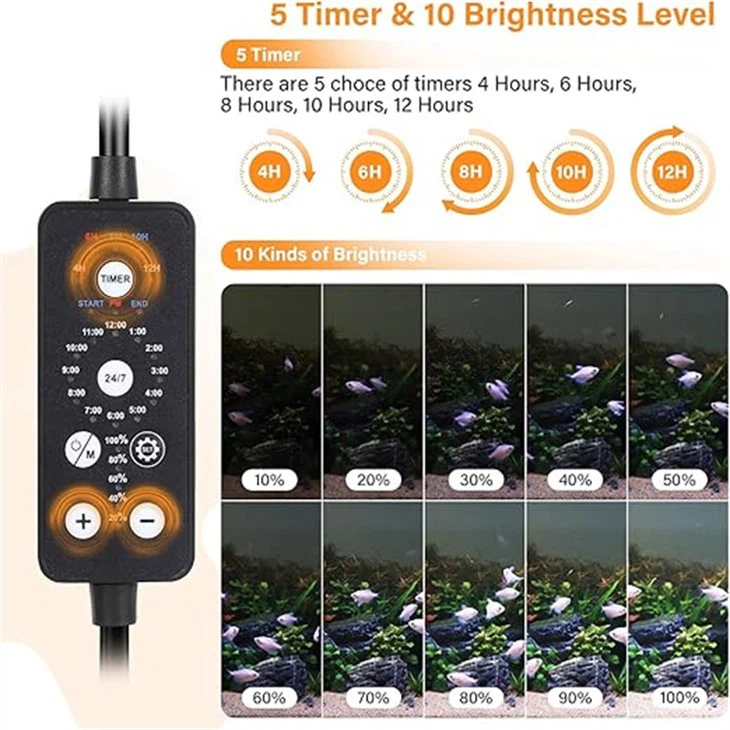 LED Aquarium Light For 18-24 Inch Fish Tank, Adjustable Brightness price
