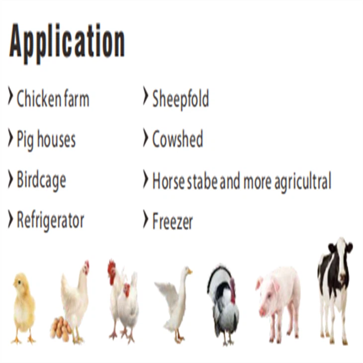 IP67 waterproof poultry equipment lighting, red and white dual-color switchable LED light for poultry farms. best