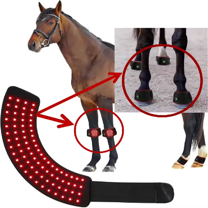 660nm 850nm LED Red Light Therapy Horse Leg Wraps, Battery Operated factory