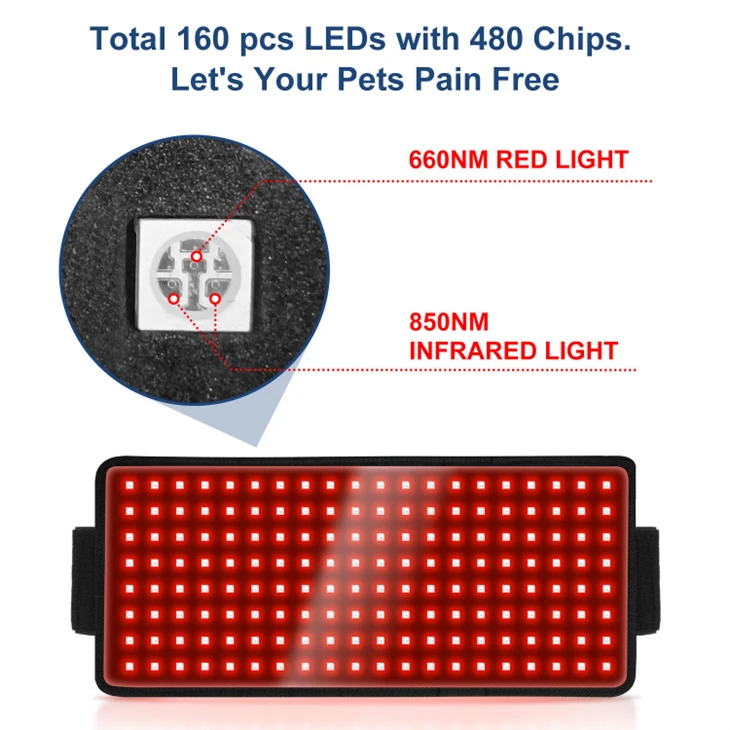 660nm 850nm LED Red Light Therapy Horse Leg Wraps, Battery Operated suppliers