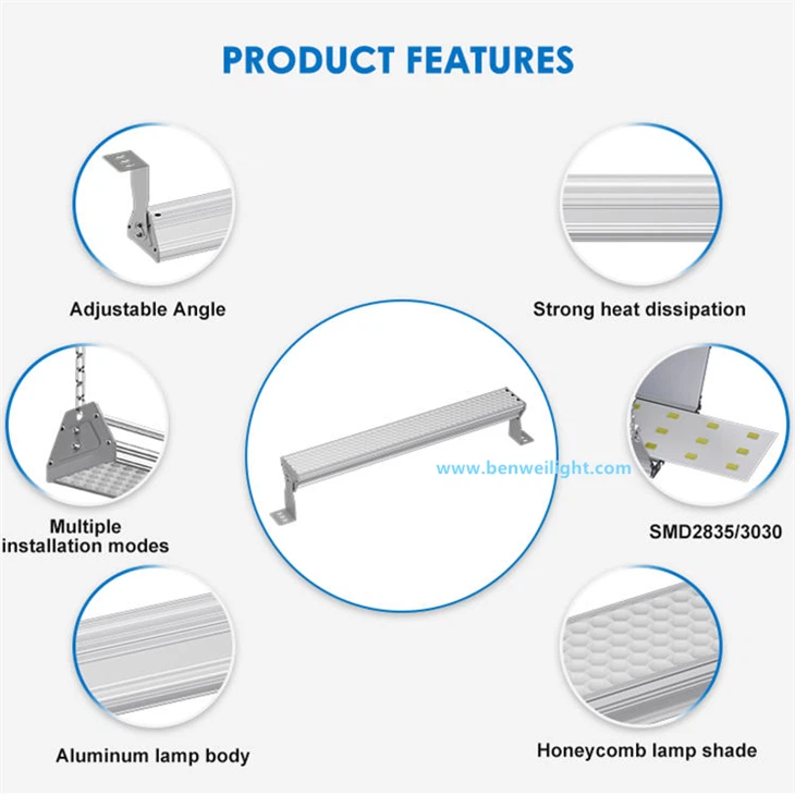 Anti-Glare Aluminum LED Badminton Gym Light factory