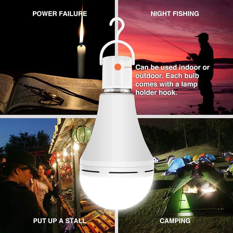 لمبات LED مع بطارية احتياطية