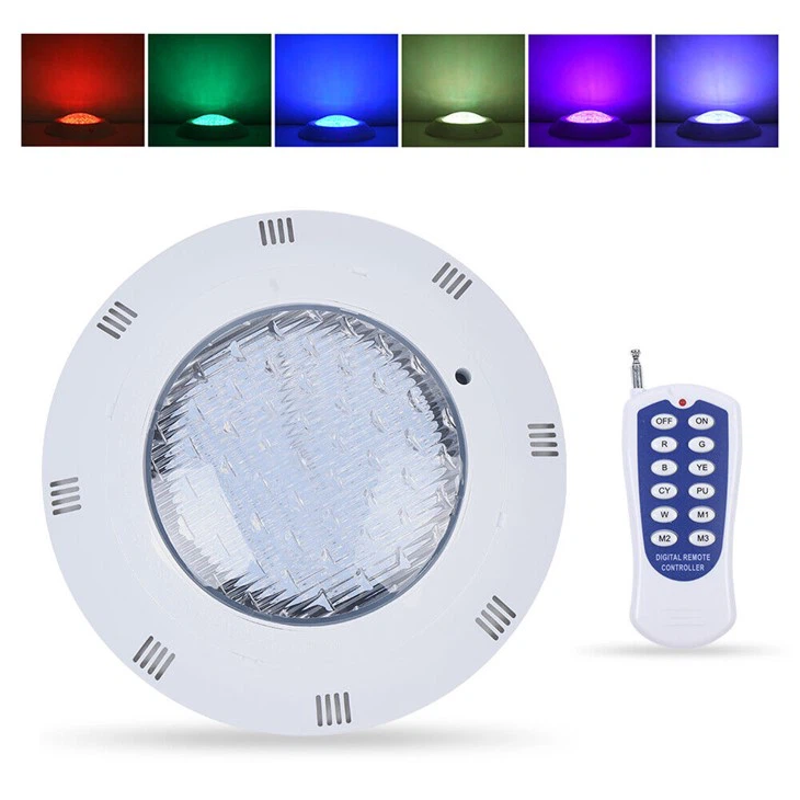 أضواء LED لحمام السباحة RGB مع جهاز التحكم عن بعد
