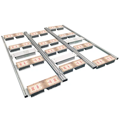 ضوء نمو LED قابل للطي بقدرة 600 وات - طيف كامل، تبريد من الألومنيوم، مقاوم للماء IP67.