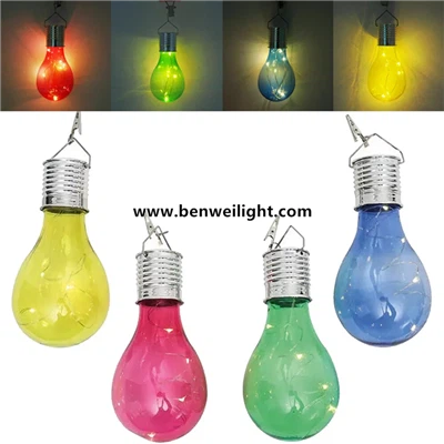 مشبك-مصباح LED يعمل بالطاقة الشمسية: 5 مصابيح LED، مقاوم للماء، غلاف أحمر، درجة حرارة 3000 كلفن دافئة