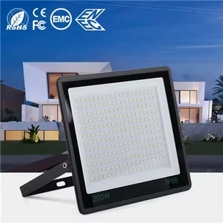 كشاف LED مقاوم للماء IP66 - 10W-300W، DC 12V-220V، مصباح بروجيكتور خارجي محمول