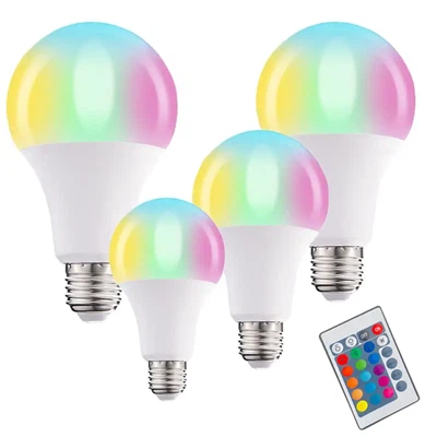 RGB التحكم عن بعد الذكية بقيادة ضوء لمبة 9W E27 E26 B22 LED لمبة ذكية