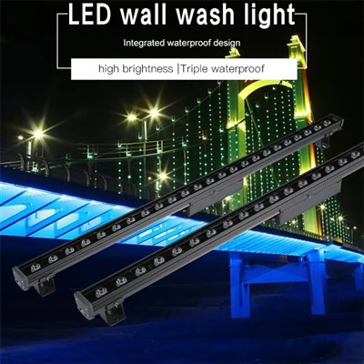 قضبان إضاءة لغسالة الجدار LED RGBW مقاومة للماء