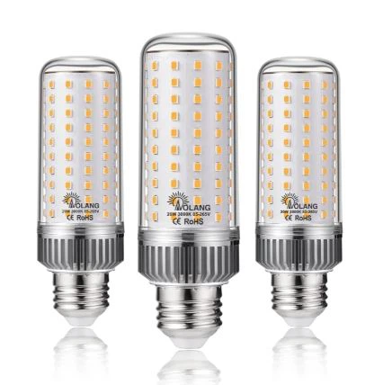 تنبعث لمبة الإضاءة هذه الموفرة للطاقة بقدرة 27 وات LED على شكل قطعة ذرة (الطراز: EC-LED-CCL27W-5000) من ضوء 5000 كلفن (درجة ضوء النهار عادةً) وتتميز بتصميم LED على شكل قطعة ذرة، متوافق مع القواعد القياسية (على سبيل المثال، E26) للإضاءة اليومية في المنازل أو المساحات التجارية الصغيرة أو المكاتب أو مناطق المرآب.